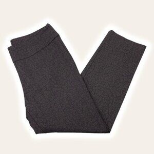 LISETTE L Straight Leg Pull On Pants Sz 12 Cheetah Print